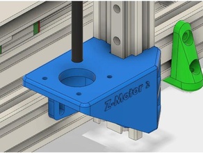 z-motor mounts blv mod room mgn rails behind 3d printer parts am8 mgn12 3d print model - Mito3D