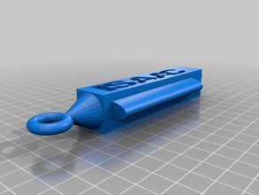 ısaac Anahtarlık 3d baskı 3d print model - Mito3D