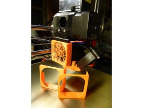 prusa mk25 mk3 tampa da ventoinha snapon Impressora 3d de peças 40mm fã grelha cosméticos atualização extrusora divertido grill i3 máscara nice laranja original 3d print model - Mito3D