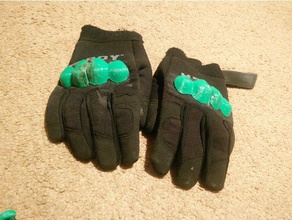 stinco di armatura i guanti le nocche 3d print model - Mito3D