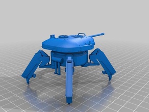 lm ad52a1 walking tank Spielzeug & game Zubehör 15mm Maßstab k47 3d print model - Mito3D