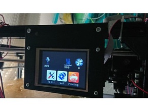 3d-Drucker flsun cube makerbase touch screen mount mks tft32 l v20 & v30 original neu gestaltete 3d-Druck Teile 3d touch-screen 3d print model - Mito3D