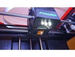 flashforge buscador de led adaptación Impresora 3d las piezas el adaptador 3d print model - Mito3D
