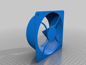 140mm fan cone computer 3d print model - Mito3D