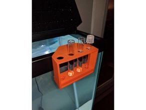 appendere il carro armato di pesce provette da titolare hobby aquaponics l'acquario serbatoio acquario marino 3d print model - Mito3D