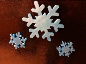 flocon de neige aimants 2d art 3d print model - Mito3D