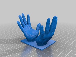 cópia mãos segurando lua A impressão 3d 3d print model - Mito3D