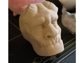 diable garçon de la tête sculptures estacade à claire-voie le monstre sculpter zbrush 3d print model - Mito3D