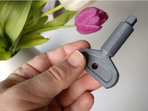 chiave di piazza unità ricambio portello loft utensili a mano hatch 3d print model - Mito3D