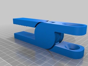 simple tornillo de la abrazadera herramientas mano sujeción por el 3d print model - Mito3D