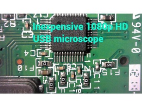 microsoft lifecam studio microscope électronique de l'électronique la soudure l'aide usb 3d print model - Mito3D