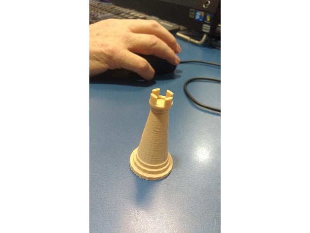 torres y rey ajedrez chess torre 3D print model - Mito3D