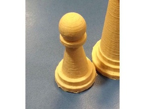 pe n ajedrez Schach peon 3d print model - Mito3D