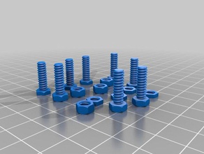 screws & nuts klemmfix 3d printer accessories 3d print model - Mito3D