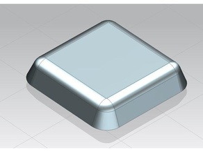 guscio proteggi tasto copritasto par clavier apple aluminium - coque de protéger la clé couvercle protection d'apple alluminium codi-3d codi3d shell stebo 3d print model - Mito3D