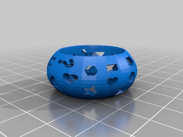 anillo troquelado los anillos 3D print model - Mito3D