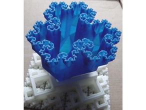 tempest mermaid vase decor fractal 3d print model - Mito3D