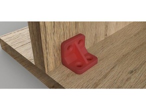 meubles supports de 90 degrés 4 trous les pièces rechange support entre parenthèses le bricolage correctif mobilier contreplaqué bois 3d print model - Mito3D