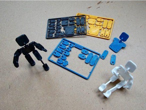 credit card action figure construction toys business desk gift snapout toy 3d print model - Mito3D