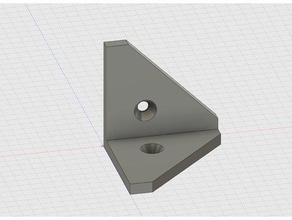 internal angle bracket counter sunk holes diy brace counter-sunk 3d print model - Mito3D