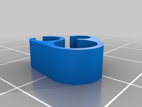 bowden cable clip support noctua adaptor 3d printer accessories cr10 3d print model - Mito3D