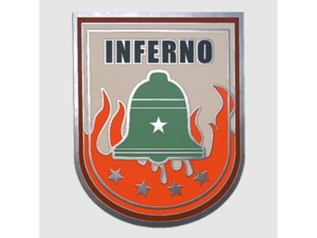 cs go pines infierno juegos de video insignia contador csgo corte juego infeerno la huelga 3D print model - Mito3D