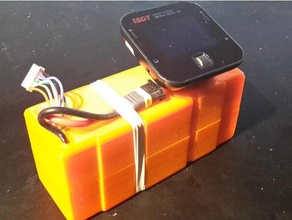 battery hard case multistar high capacity 10000mah 6s hobby box cover 3d print model - Mito3D