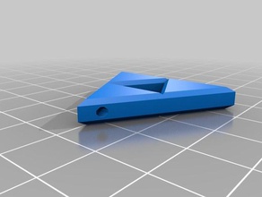 zelda triforce kolye Anahtarlık efsane 3d print model - Mito3D