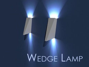 wedge Lampe Haushalt design geometrische lampe led led-Lampen led-Licht Licht Beleuchtung modern Wand Wand-Lampe die Wandmontage an der montiert Keil 3d print model - Mito3D