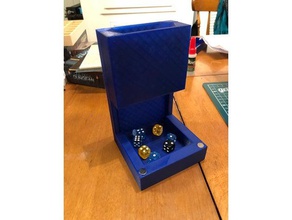travel dice tower 3d print model - Mito3D