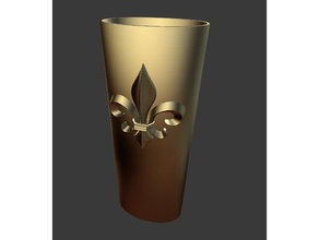 bic lighter case accessories fleur-de-lis fleur lis 3d print model - Mito3D