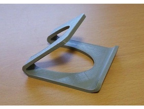 universal phone stand -- lighter version mobile tablet 3d print model - Mito3D