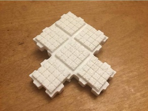 interlocking square terrain tile games dungeons dragons heroscape 3d print model - Mito3D