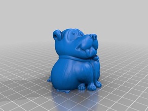 new year 2018 dog - stand figure separate files sculptures 3d print model - Mito3D