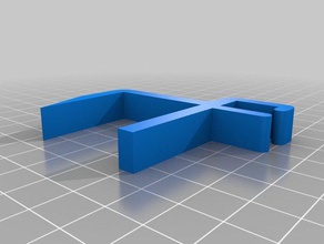 ikea linnmon cable mount office holder management hack 3d print model - Mito3D