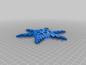 fiocco di neve art blockscadsnowflake 3d print model - Mito3D