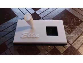 plume stand support d'encre sans ellie signature art harry potter quill le l'écriture 3d print model - Mito3D