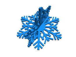 kartanesi schneeflocke dekor blockscadsnowflake 3d print model - Mito3D