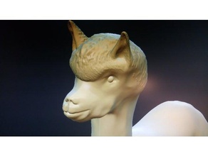Alpaka Argentinien Skulpturen 3d print model - Mito3D