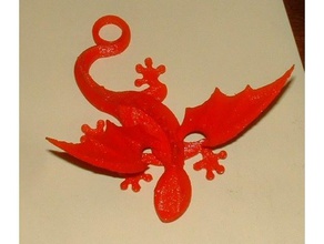 dragon pendentif de la mode 3dprintable cool facile amusant cintre bijoux les collier sketchup ailes 3d print model - Mito3D