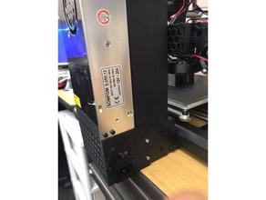 monoprice maker selecione wanhao duplicador i3 fonte de alimentação psu tampa montagem Impressora 3d peças makerselect a 3d print model - Mito3D