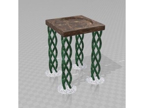 twisted stand tray decor 3d print model - Mito3D