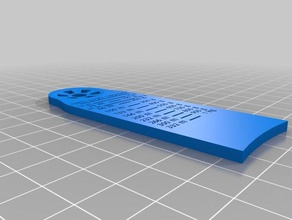 filament gauge 3d printer accessories printing ruler tesla 3d print model - Mito3D