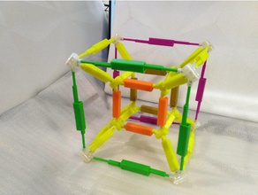 tesseract implementation math art 3d print model - Mito3D