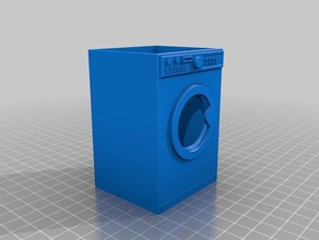 pencil pen pot washing machine style organization marker holder 3d print model - Mito3D