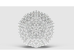 3d universe math art dodecahedron 3d print model - Mito3D