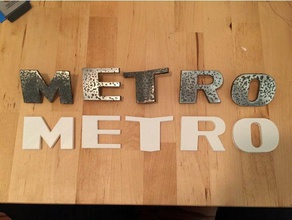 ih metro van letters automotive 3d print model - Mito3D