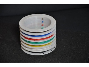 stackable wire spool electronics storage strand 3d print model - Mito3D