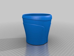 planter outdoor & garden pot 3d print model - Mito3D