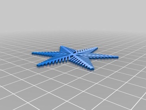 floater snowflake art 3d print model - Mito3D